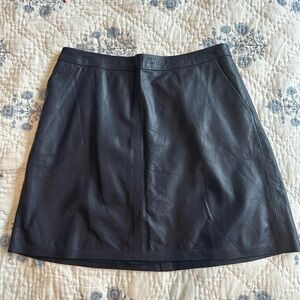 Black Leather Skirt